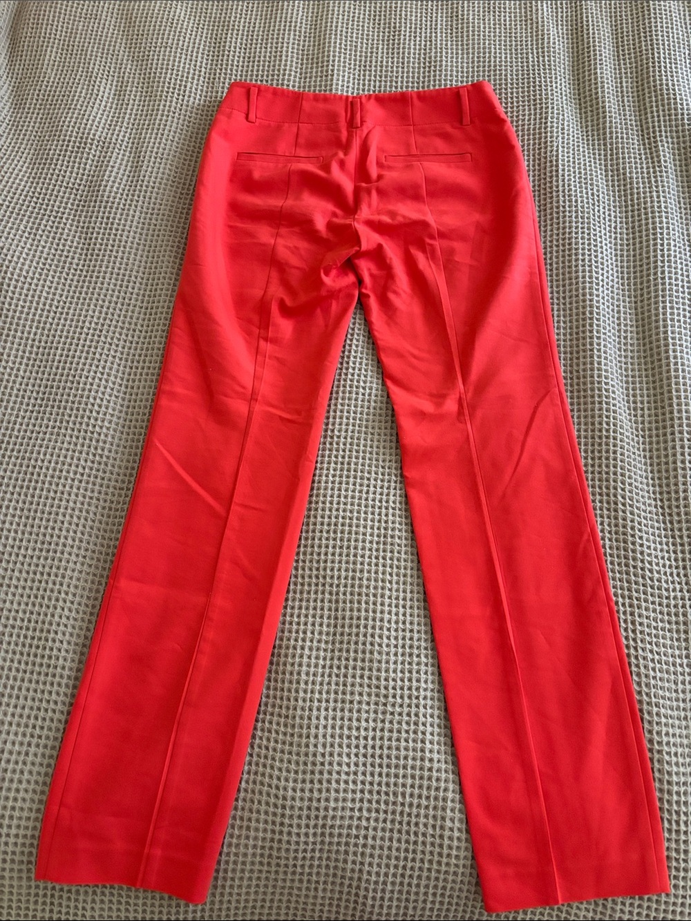 Ann Taylor Straight-Leg Jeans in Bright Coral Red - Picture 3 of 3